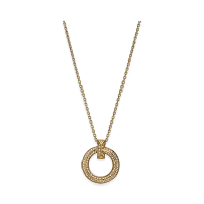 Tiffany & Co. T1 Narrow Circle Pendant "Yellow Gold/Diamond"
