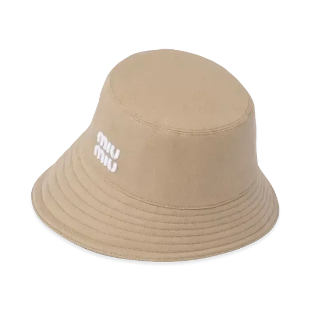 MIUMIU Drill Hat "Khaki/White"