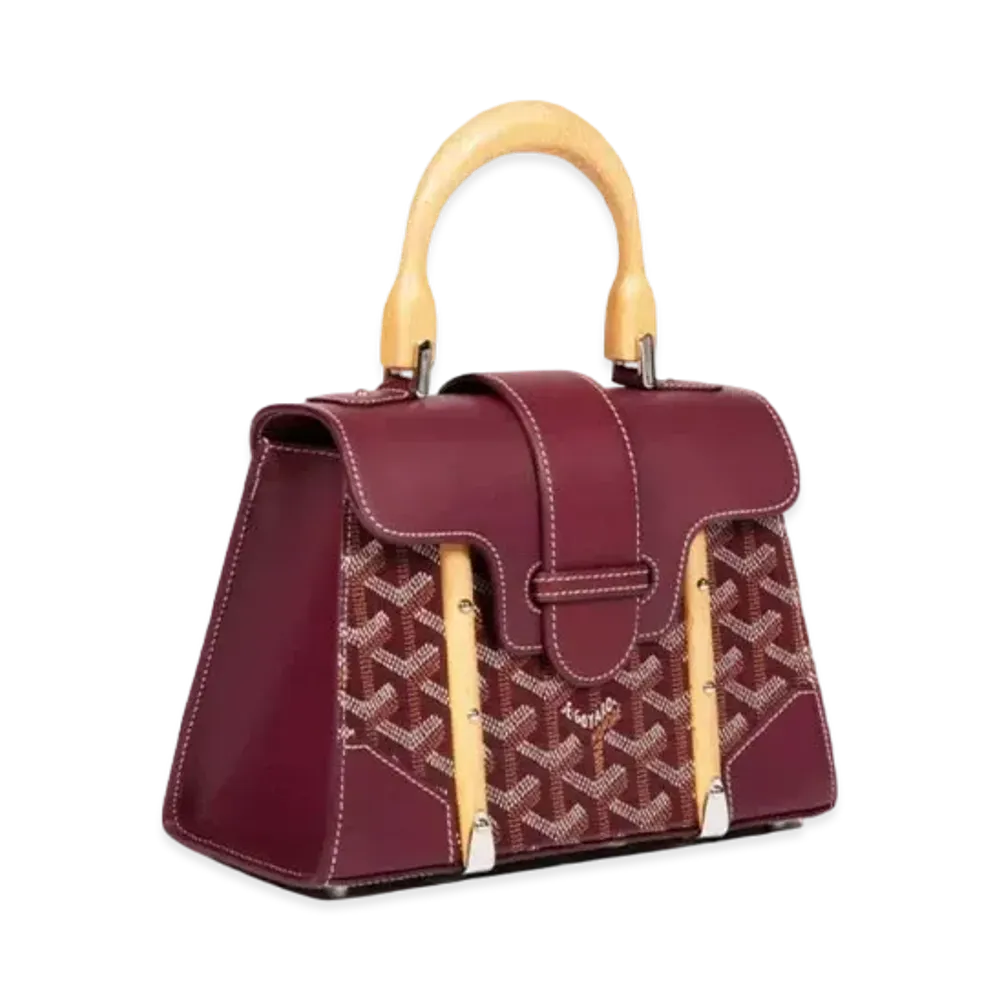 Goyard Saigon Structure Mini Bag "Burgundy"