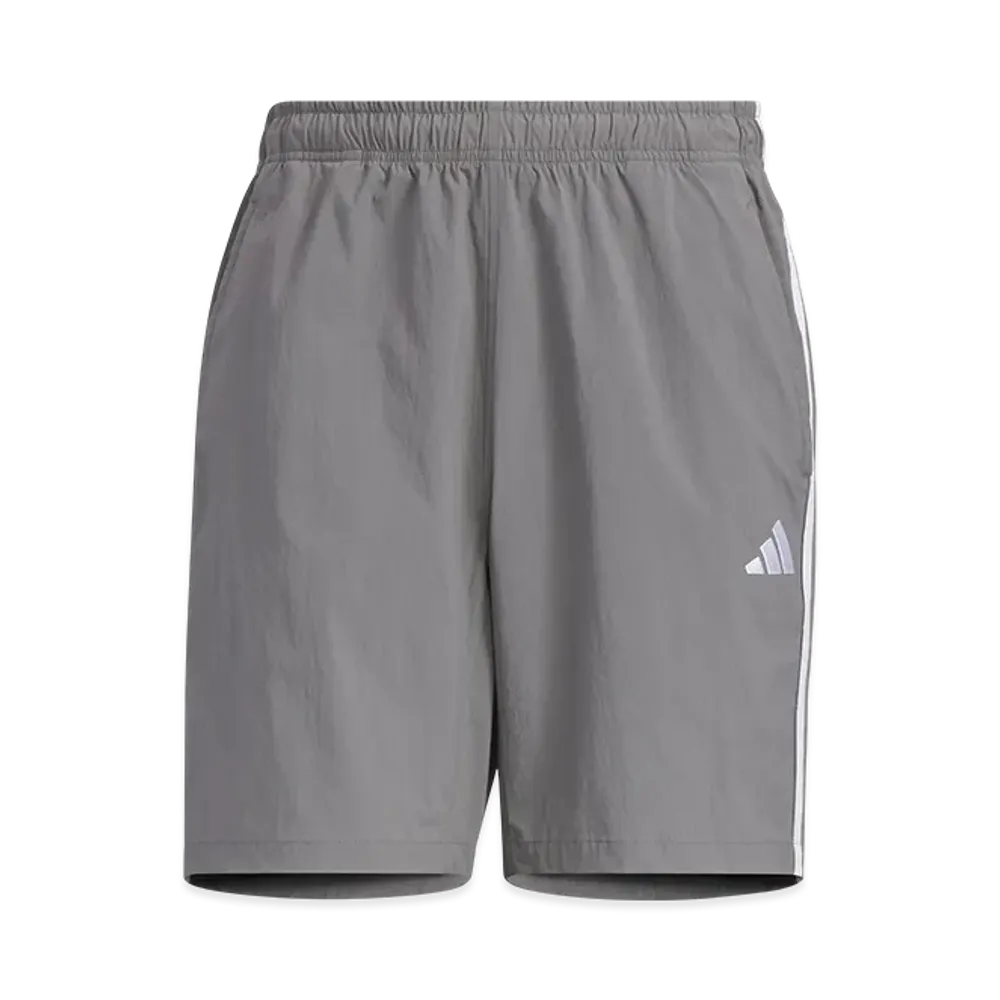adidas Essentials Plus Loose Fit Three Stripes Woven Shorts "Grey Four"