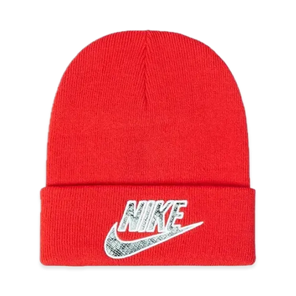 Supreme x Nike Snakeskin Beanie "Red"