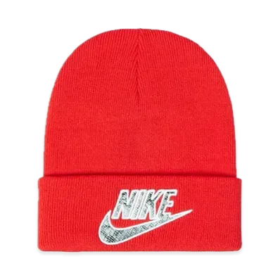 Supreme x Nike Snakeskin Beanie "Red"