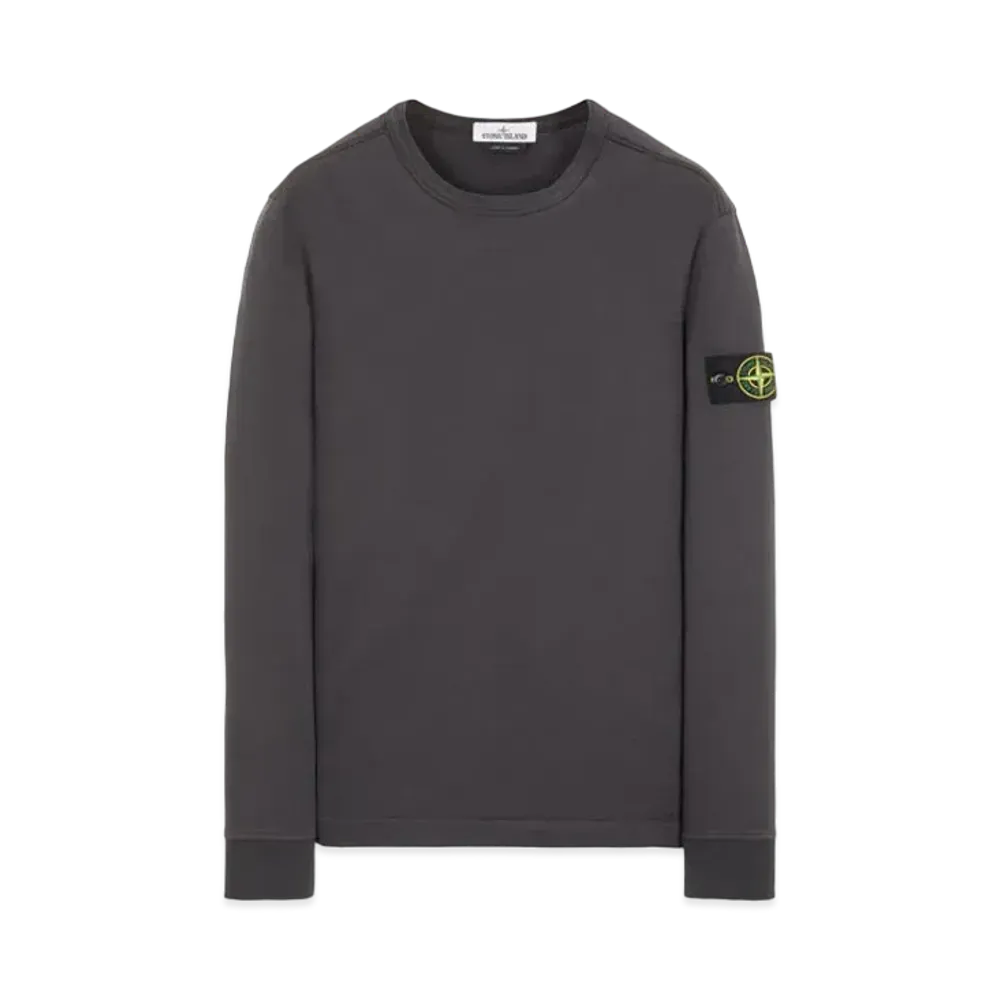 Stone Island 64450 GAUZED COTTON JERSEY "Steel Grey"