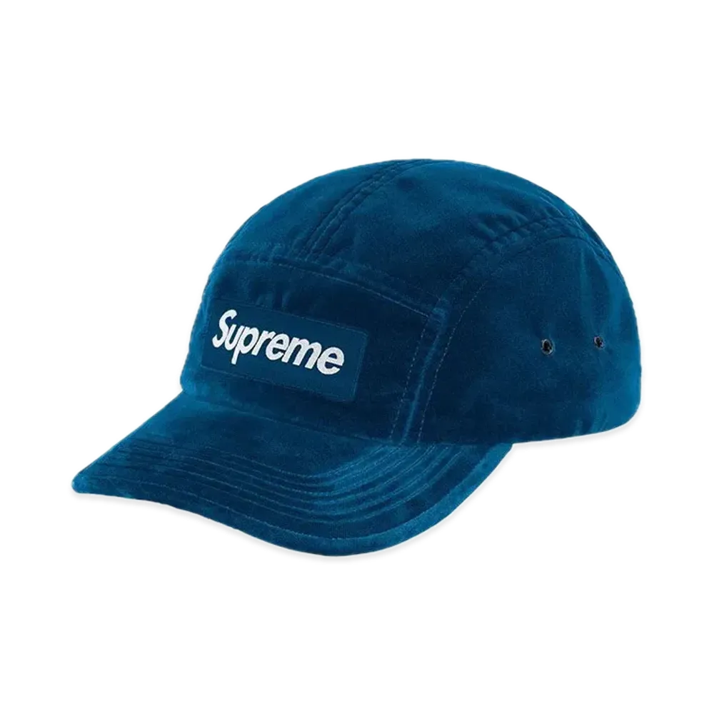 Supreme Velvet Camp Cap "Dark Teal"