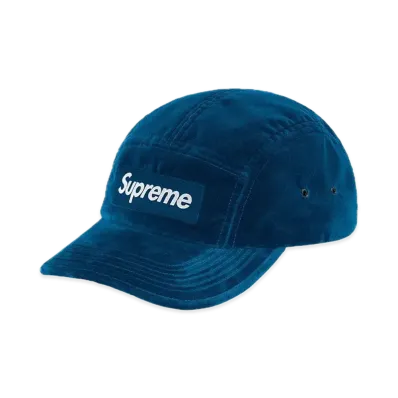 Supreme Velvet Camp Cap "Dark Teal"