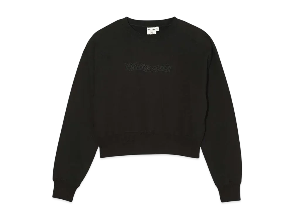 X-Girl Butterfly Embroidery Compact Sweat Top "Black"