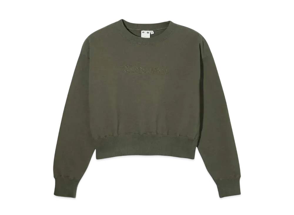 X-Girl Butterfly Embroidery Compact Sweat Top "Olive"
