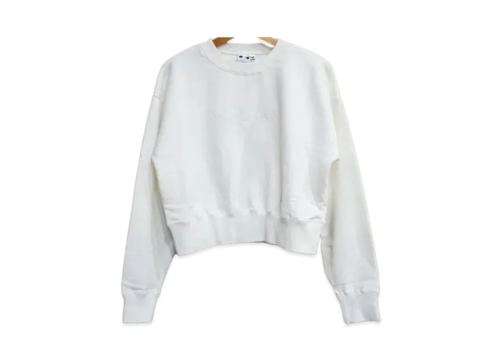X-Girl Butterfly Embroidery Compact Sweat Top "White"