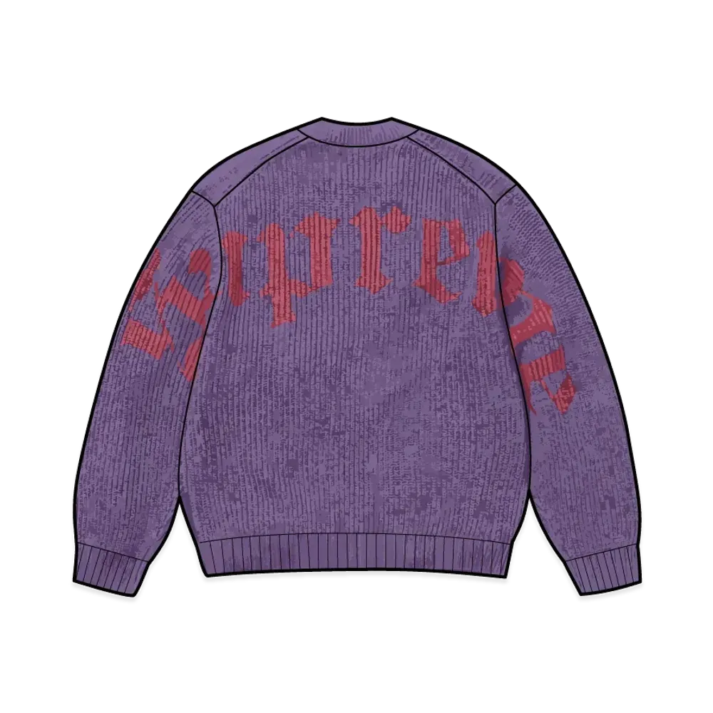 Supreme Old English Printed Sweater "Purple"