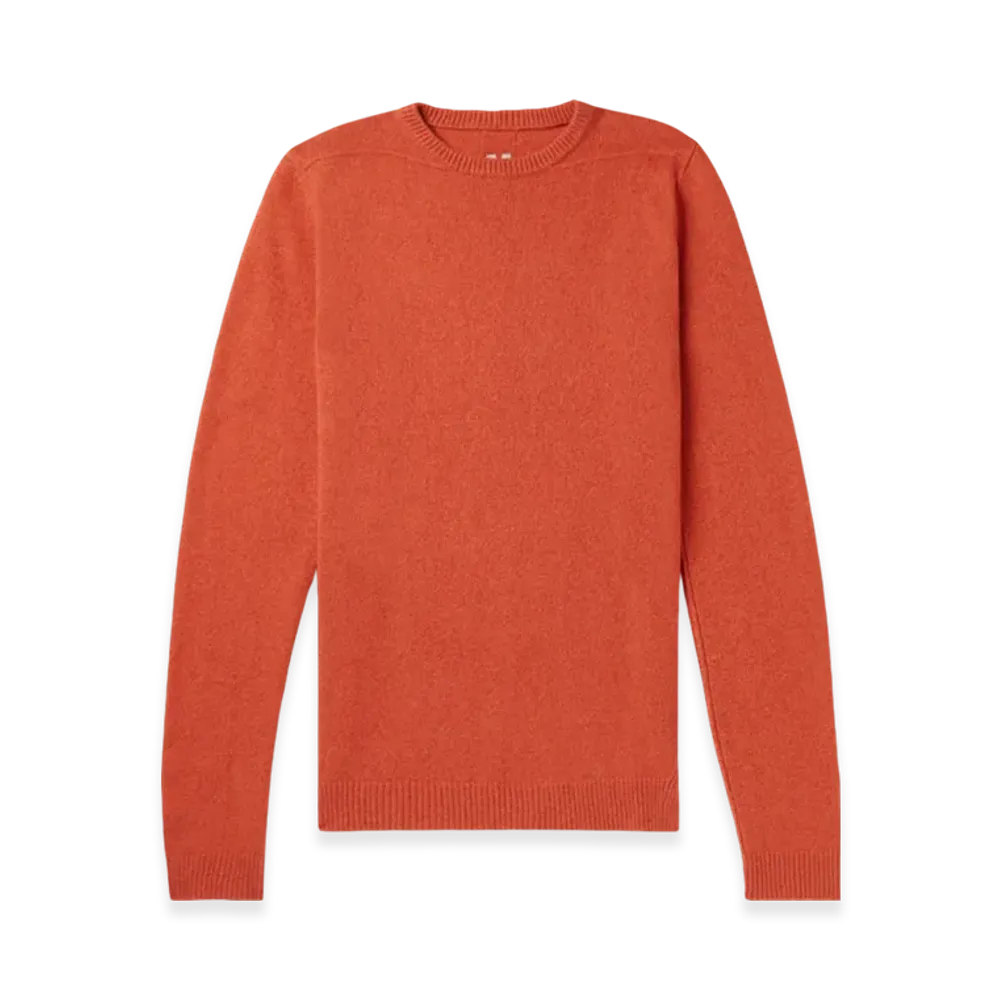 Rick Owens Biker Round Neck Knit "Orange"