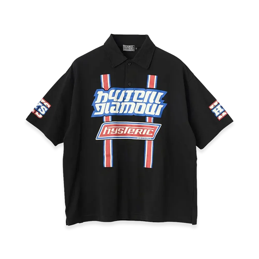 HYSTERIC GLAMOUR HG Pit Crew Shirt "Black"