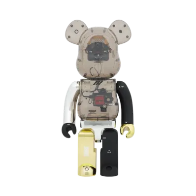 MEDICOM TOY "BEARBRICK" Memento Mori Clear Smoke Ver. 1000%