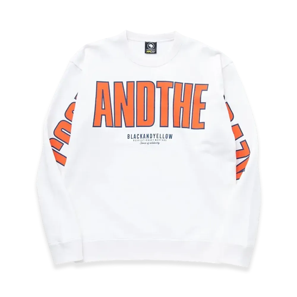 RATS Big Logo Crew Neck Sweat "White"