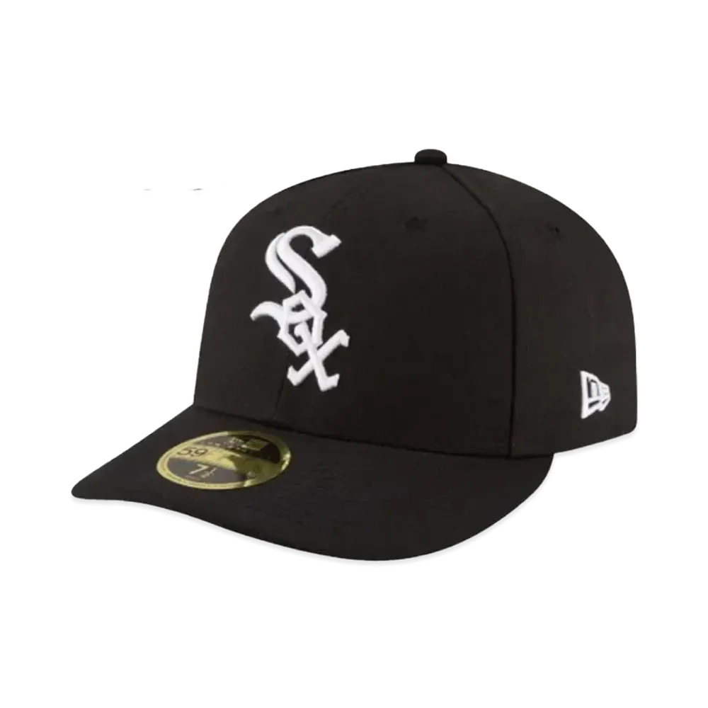 NEW ERA 59FIFTY 5950 LP MLB Low Profile "White Socks Black"