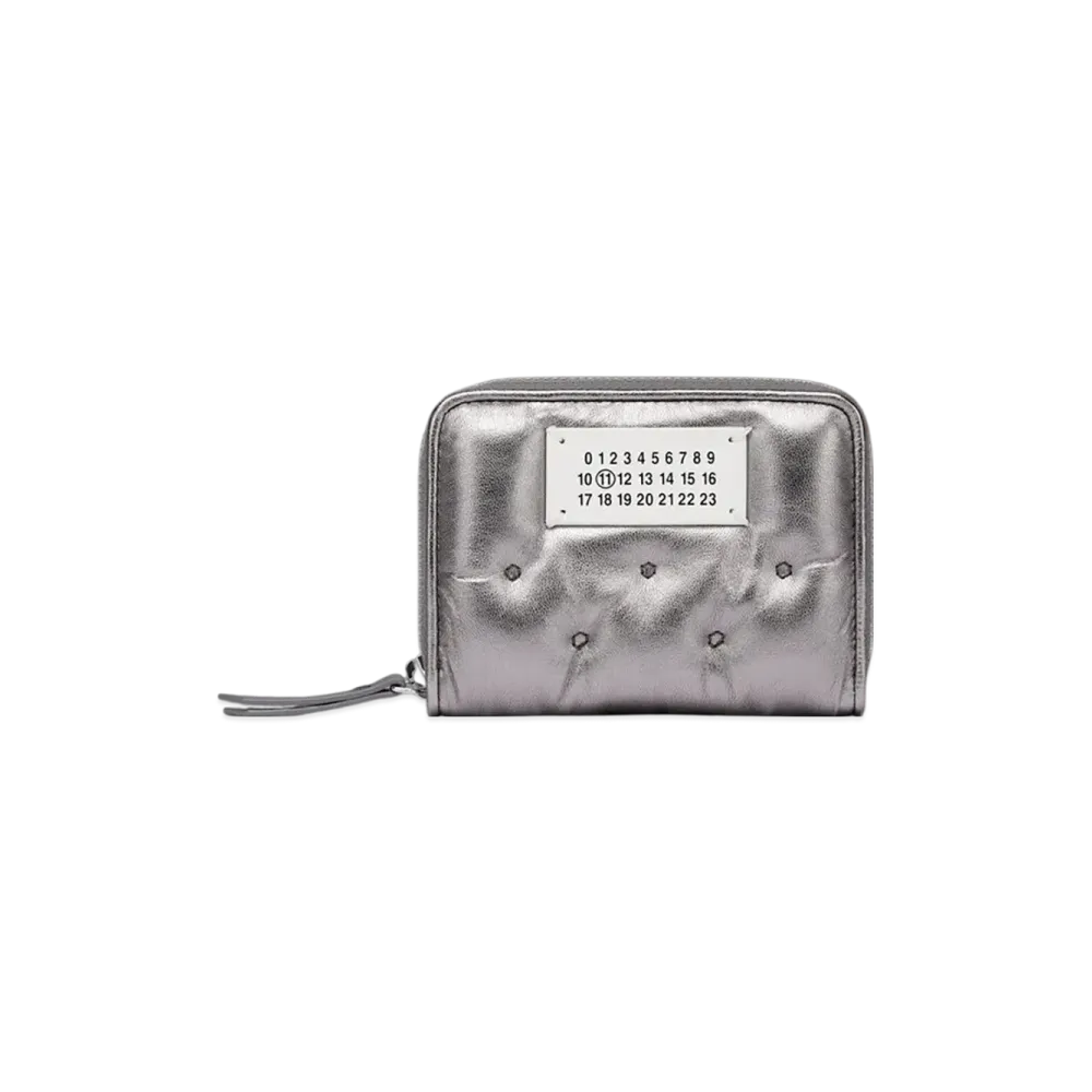 Maison Margiela Glam Slam Embroidered Coin Holder "Metallic Gray"