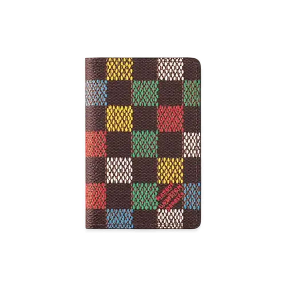 Louis Vuitton Pocket Organizer LV Vers Damier Ebene Coated "Multicolor"