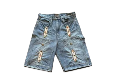 KAPITAL 14oz Denim Shorts "Light Blue"