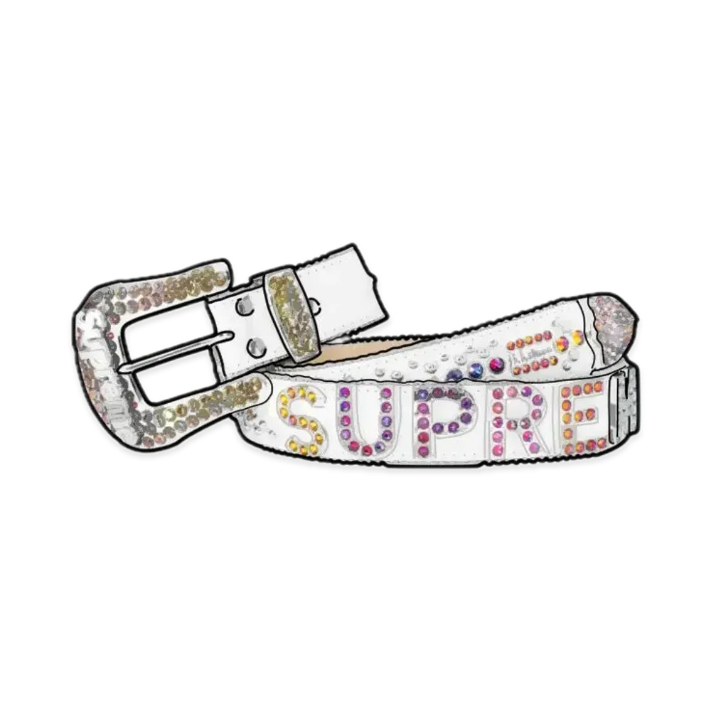 Supreme x B.B. Simon Belt "White"