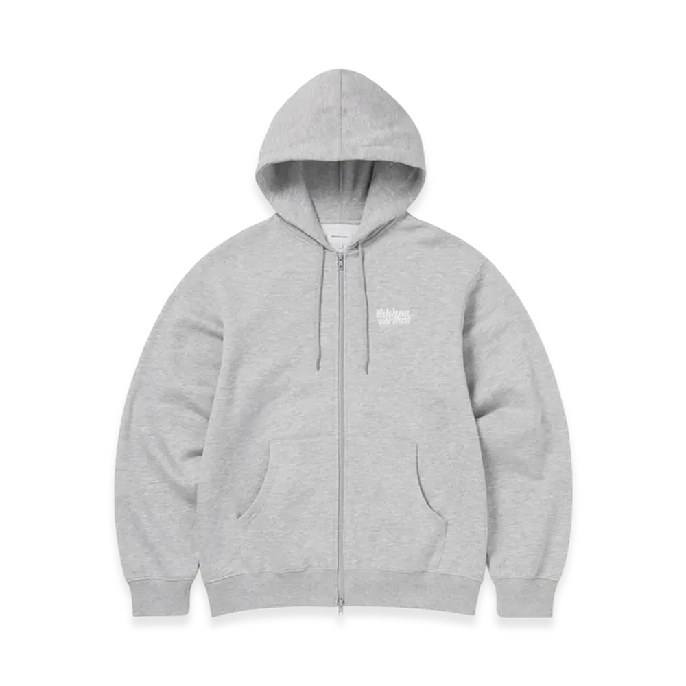 thisisneverthat OL-Logo Zip Up Hoodie "Heather Grey"