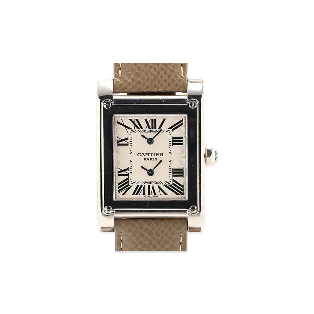 Cartier Tank A Vis 2 Time Zone "Silver" W1534351