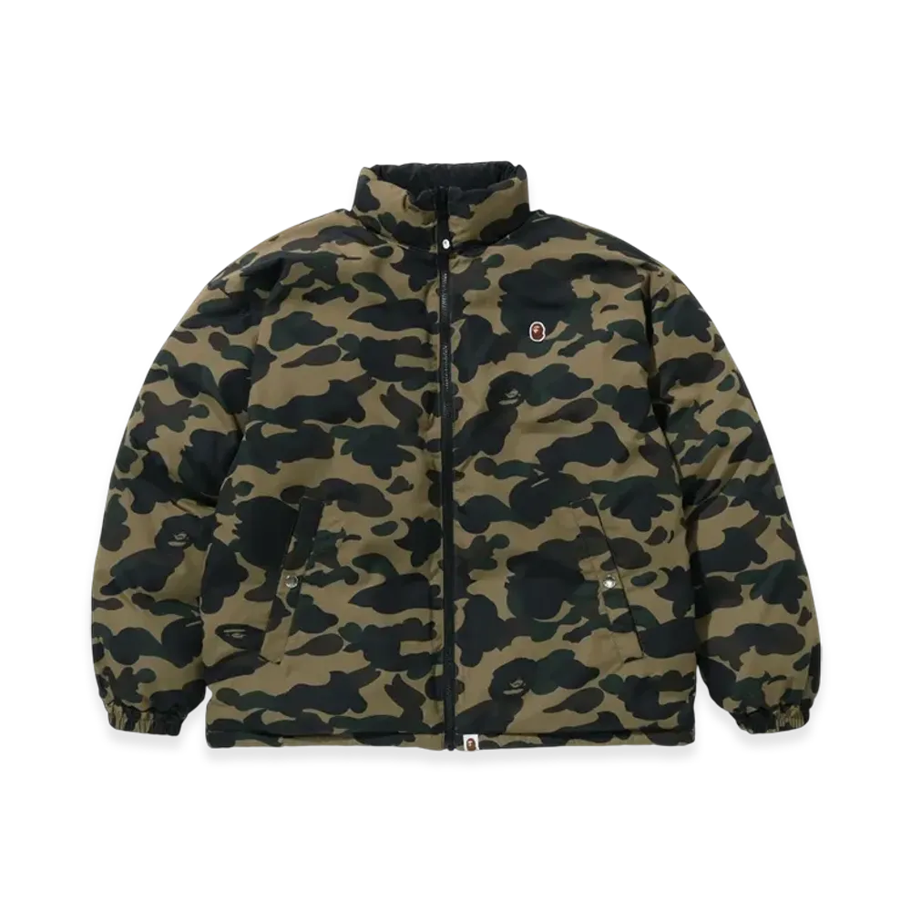 A BATHING APE 1st Camo Reversible Down Jacket "Green"