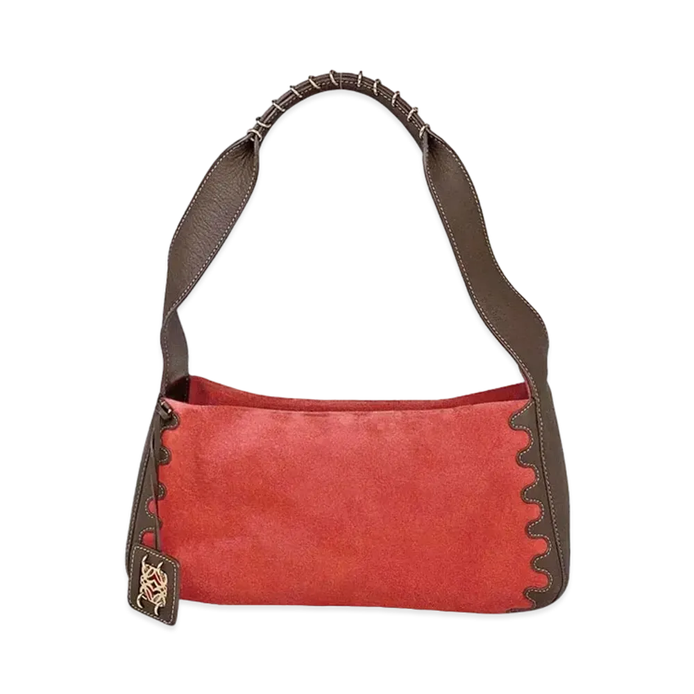 LOEWE Anagram Suede One Shoulder Bag