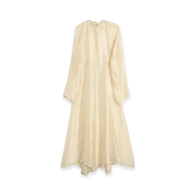 OUR LEGACY Women's Shift Dress "Moonlit Pearl Shimmer Gauze"