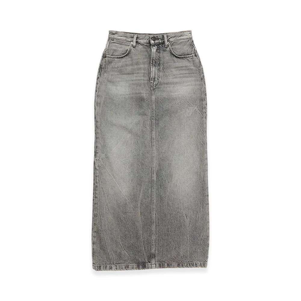 Acne Studios Long Denim Skirt "Washed Black"