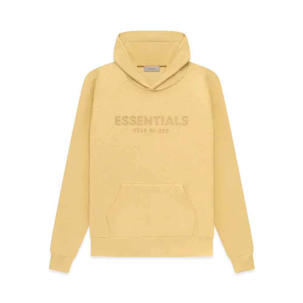 FEAR OF GOD ESSENTIALS Waffle Raglan Hoodie "Light Tuscan"