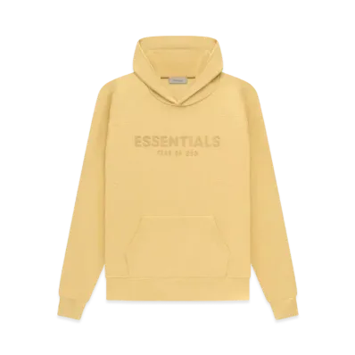 FEAR OF GOD ESSENTIALS Waffle Raglan Hoodie "Light Tuscan"