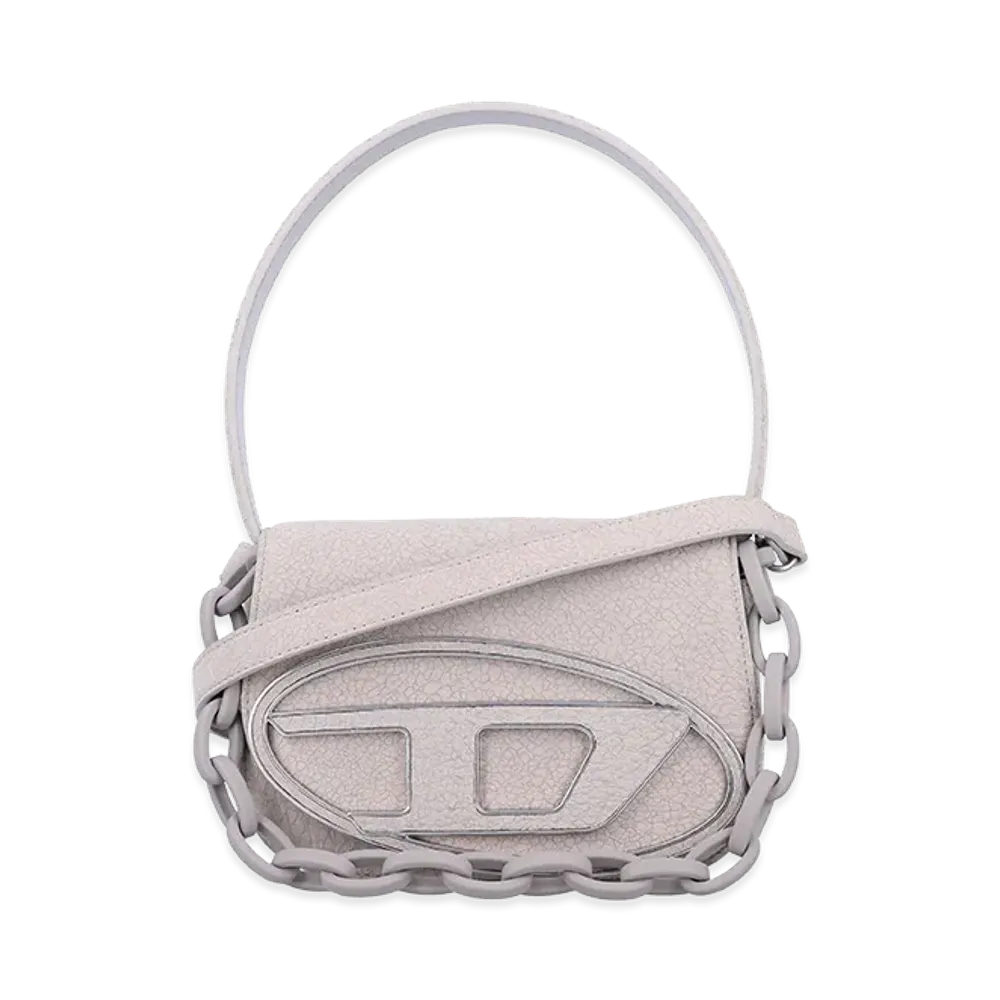 Diesel Women's Leather 1Dr Shoulder Bag "Grey"