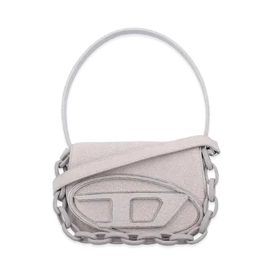Diesel Women's Leather 1Dr Shoulder Bag "Grey"