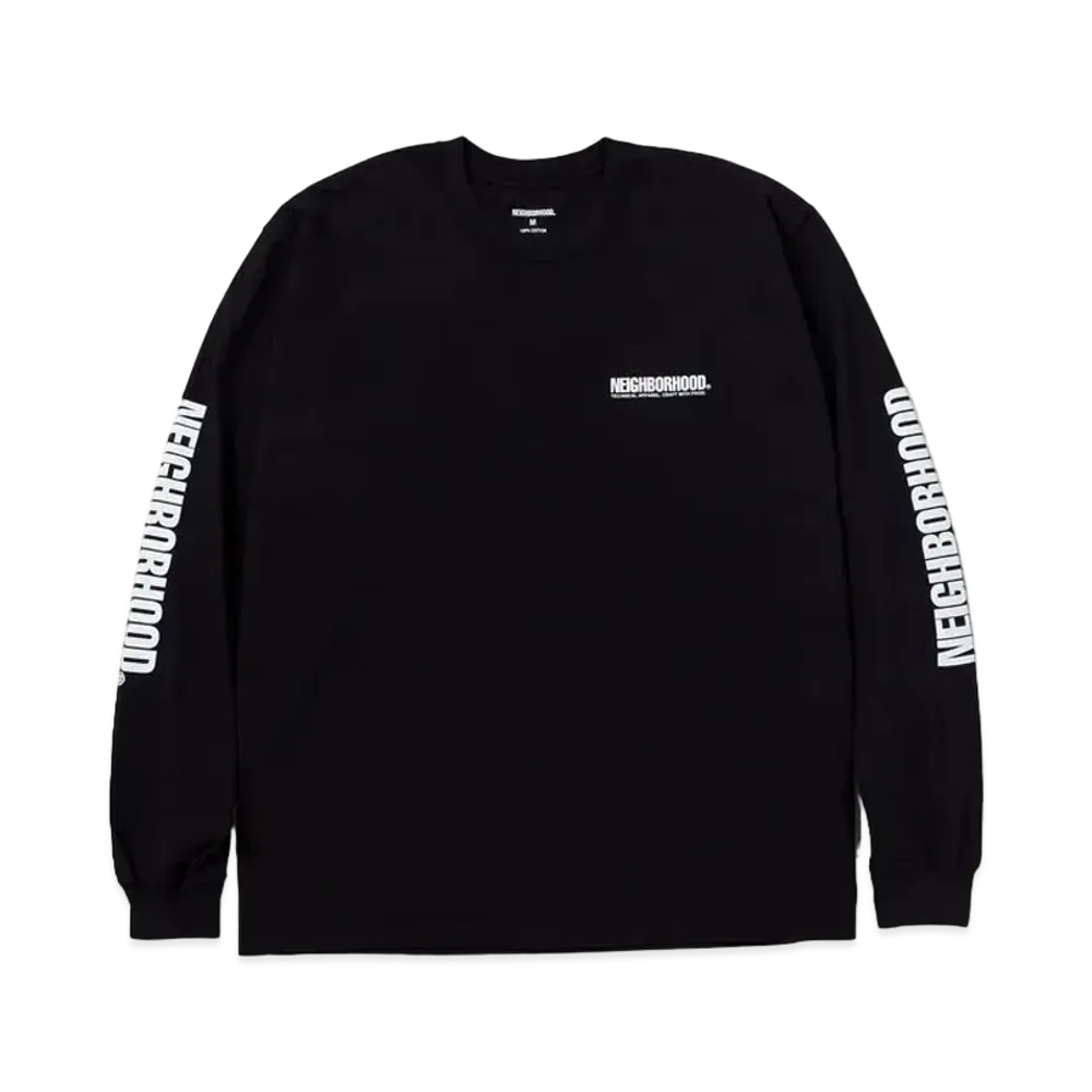 NEIGHBORHOOD NH . Tee LS-1 "Black"