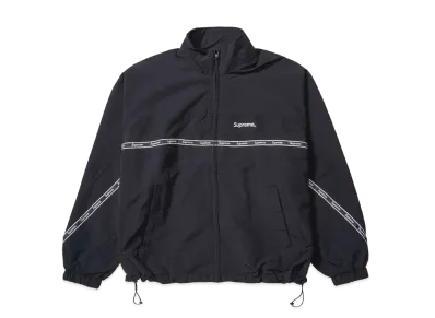Supreme Logo Taping Track Jacket "Black"