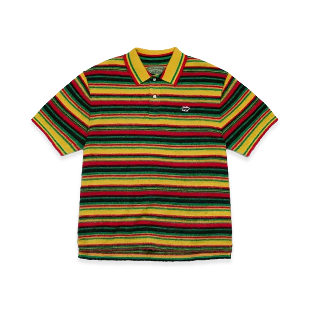 DENIM TEARS Panther Mohair Knit Polo "Multi"