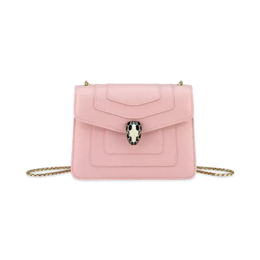 BVLGARI Serpenti Forever Crossbody Bag "Primrose Quartz Pink"