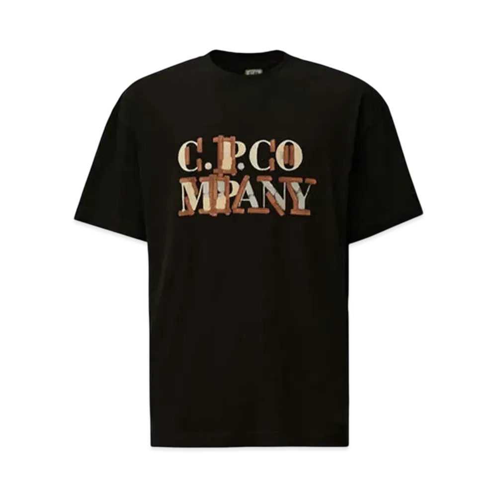 C.P. Company 30/1 Jersey Blurred Logo T-Shirt "Black"