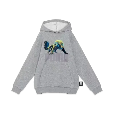 PUMA x MONSTER HUNTER Kids J Hoodie "Medium Gray Heather"