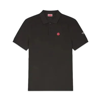 KENZO 'BOKE FLOWER' Embroidery Slim Polo "Black"
