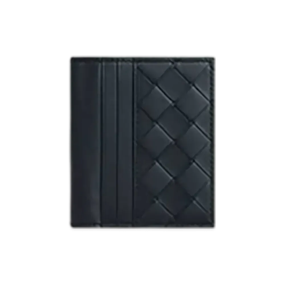 Bottega Veneta Intrecciato Bill Wallet "Shadow/Olive Oil"