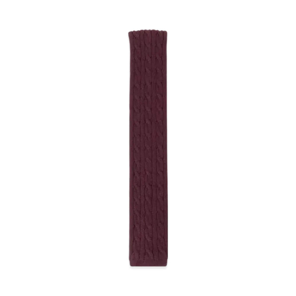 BEAMS Wool Knit Tie Cable "Burgundy"