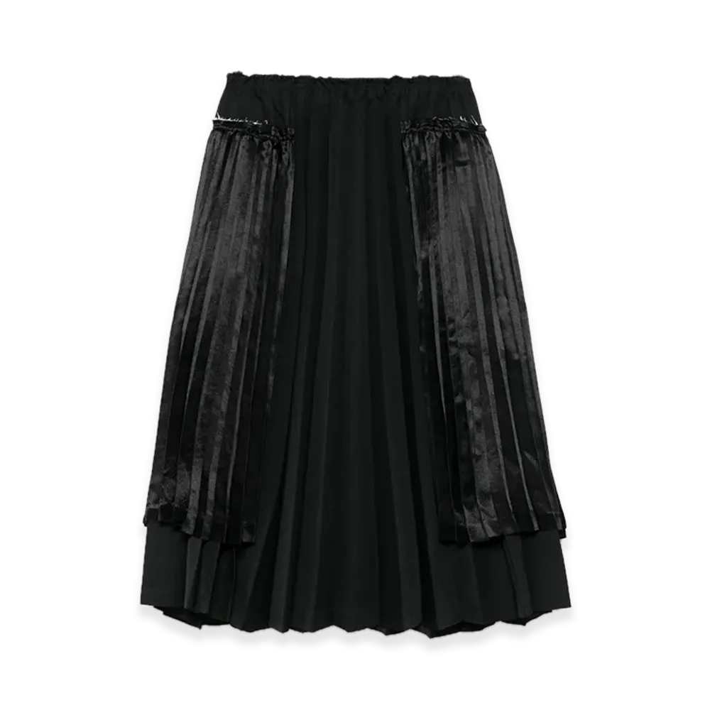 BLACK COMME des GARCONS Print Midi Skirt "Black"