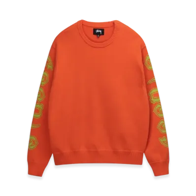 Stussy Sleeve Logo Sweater "Orange"