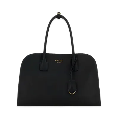 PRADA Women's Leather Medium Shopping Bag "Black"