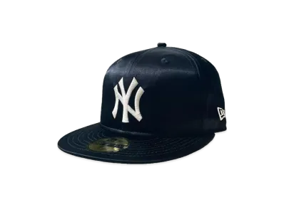 STABRIDGE x NEW ERA New York Yankees Soft Buckram Satin Fitted Cap "Navy"
