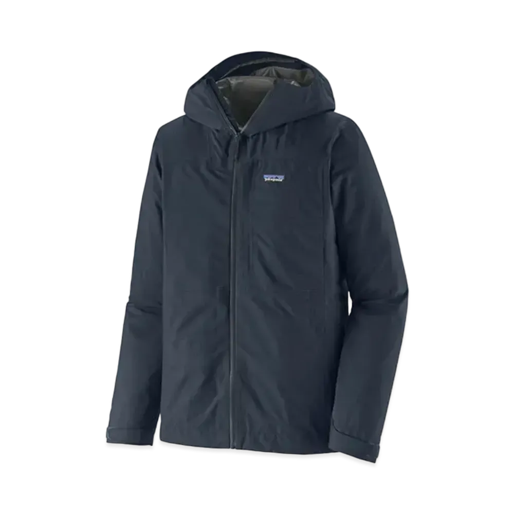 patagonia Men's Boulder Folk Rain Jacket "Smolder Blue"