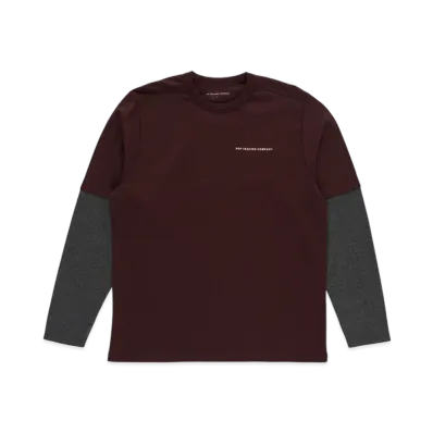 POP TRADING COMPANY Logo Sleeve T-Shirt "Charcoal"