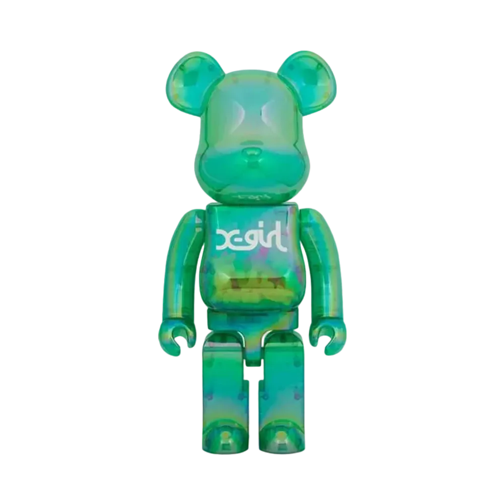Bearbrick X-Girl Clear Green Ver. 1000%