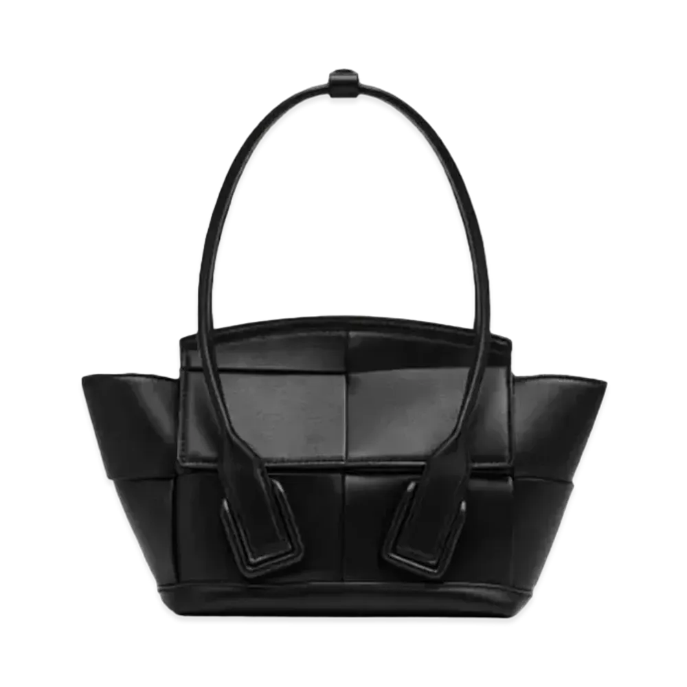 Bottega Veneta Mini Arco Leather Tote Bag "Black"