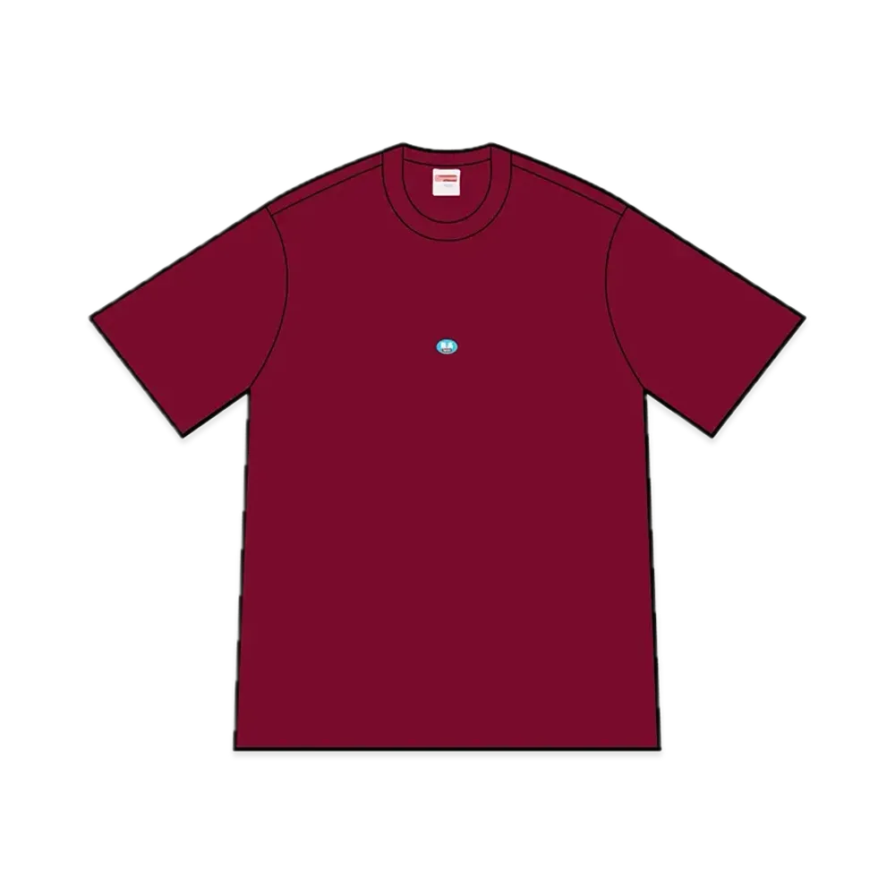 Supreme Sticker Tee "Burgundy"